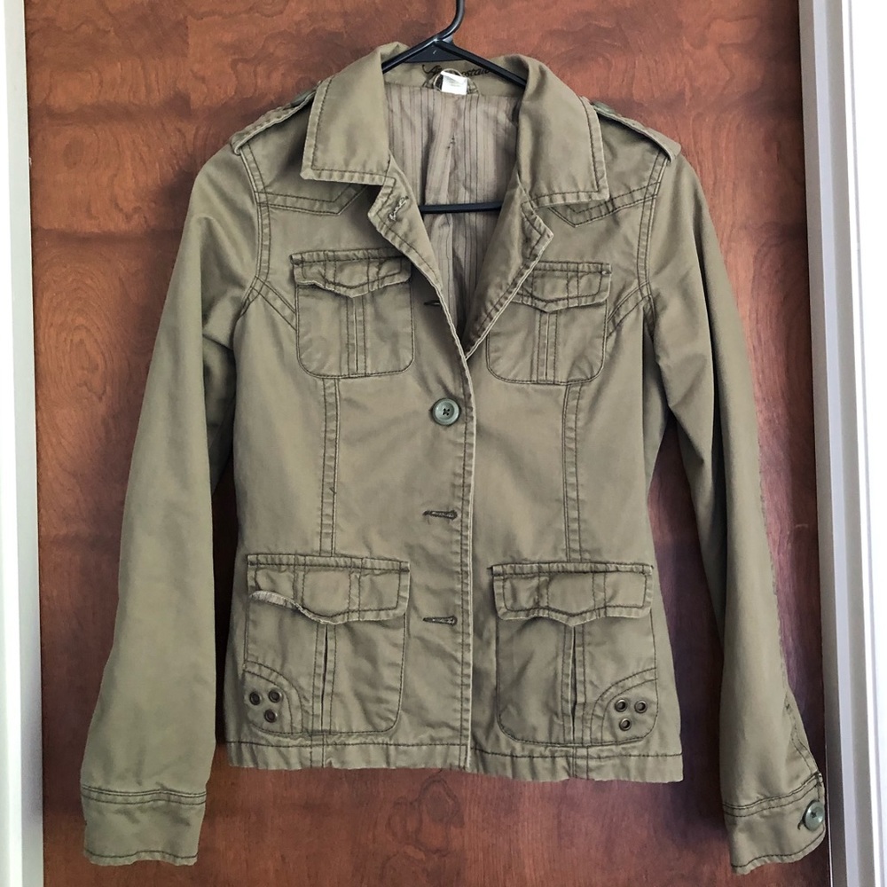 Green cargo jacket